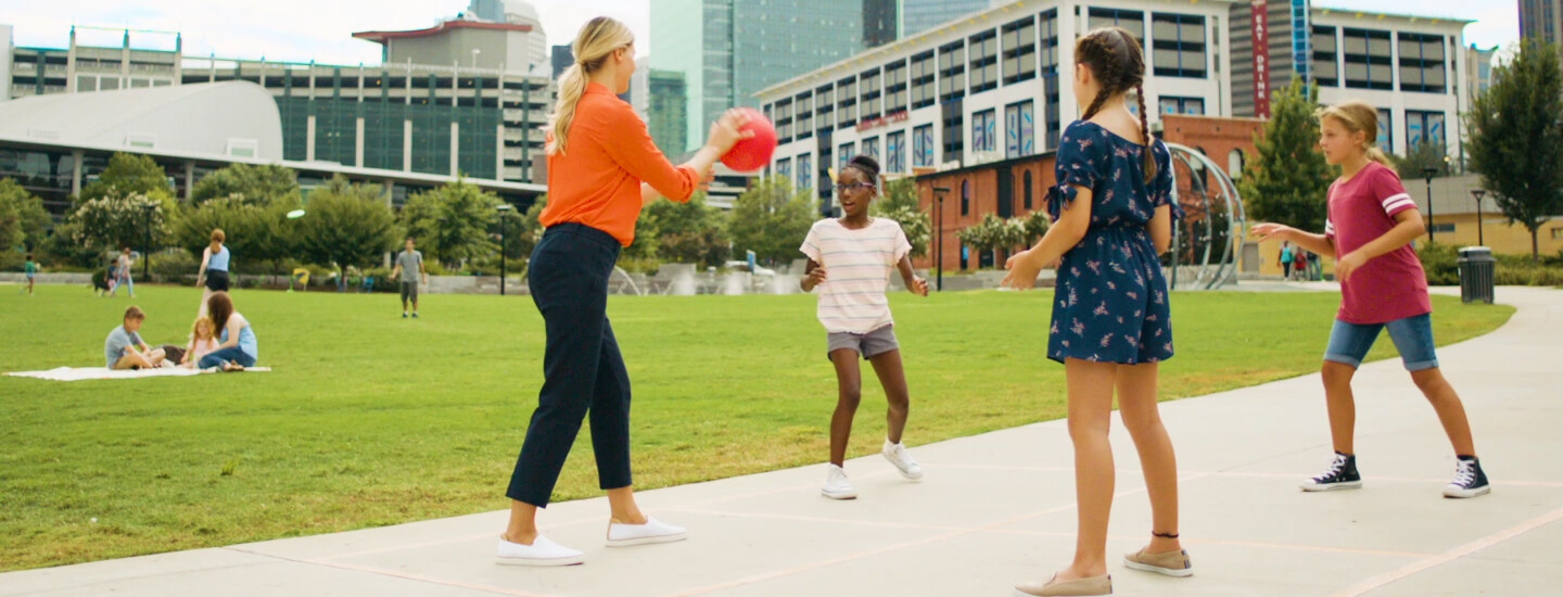 CIMZIA® patient playing with children